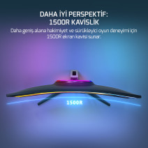 27 GAMEPOWER VIVID F20 CURVED 1MS 144Hz MONITOR